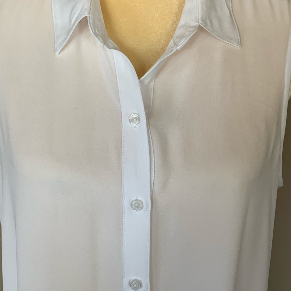 Express white sleeveless shirt, size Large - Picture 5 of 6